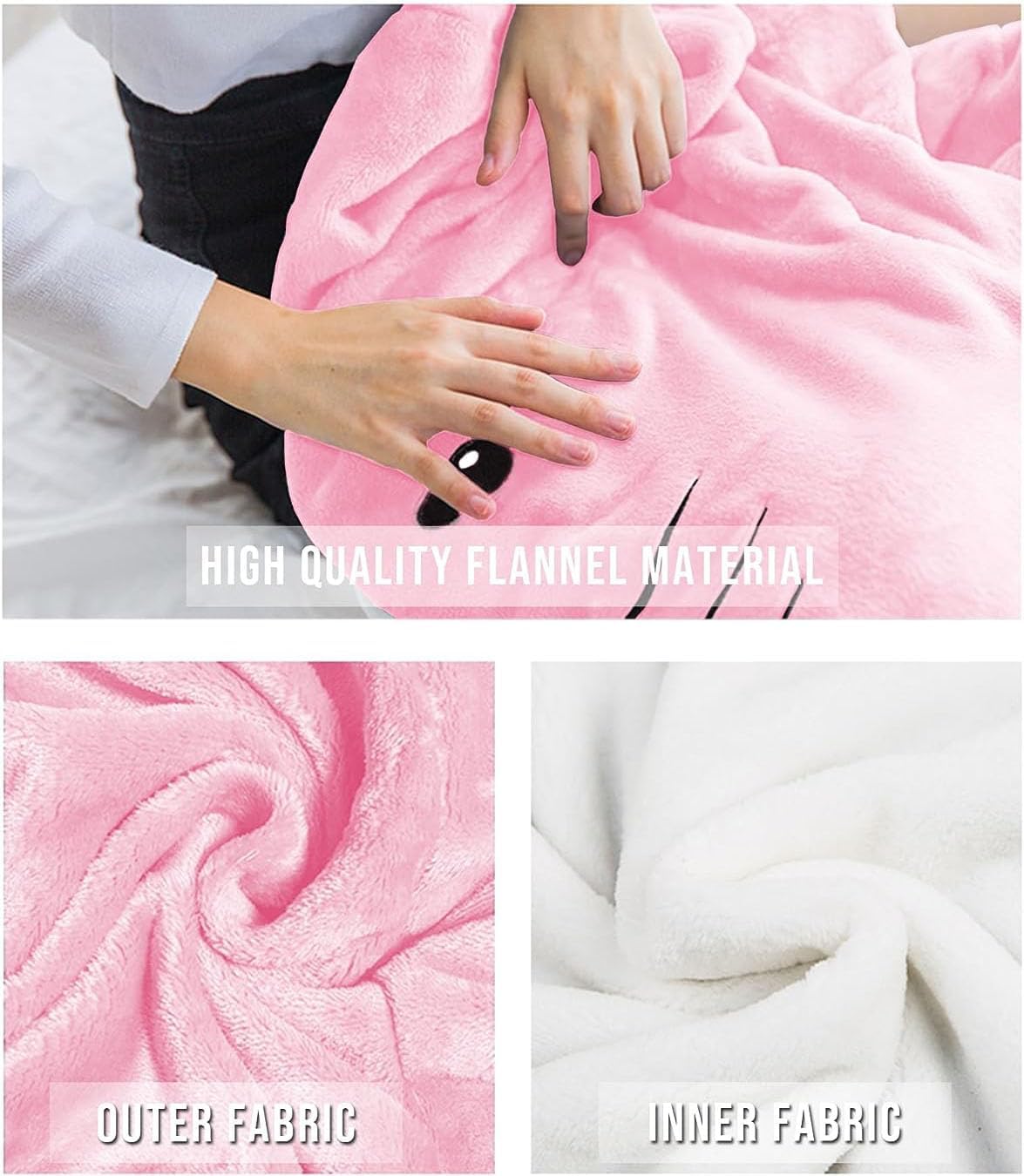 Shark Sleeping Bag - Wearable Shark Blanket Pajamas for Kids & Adults