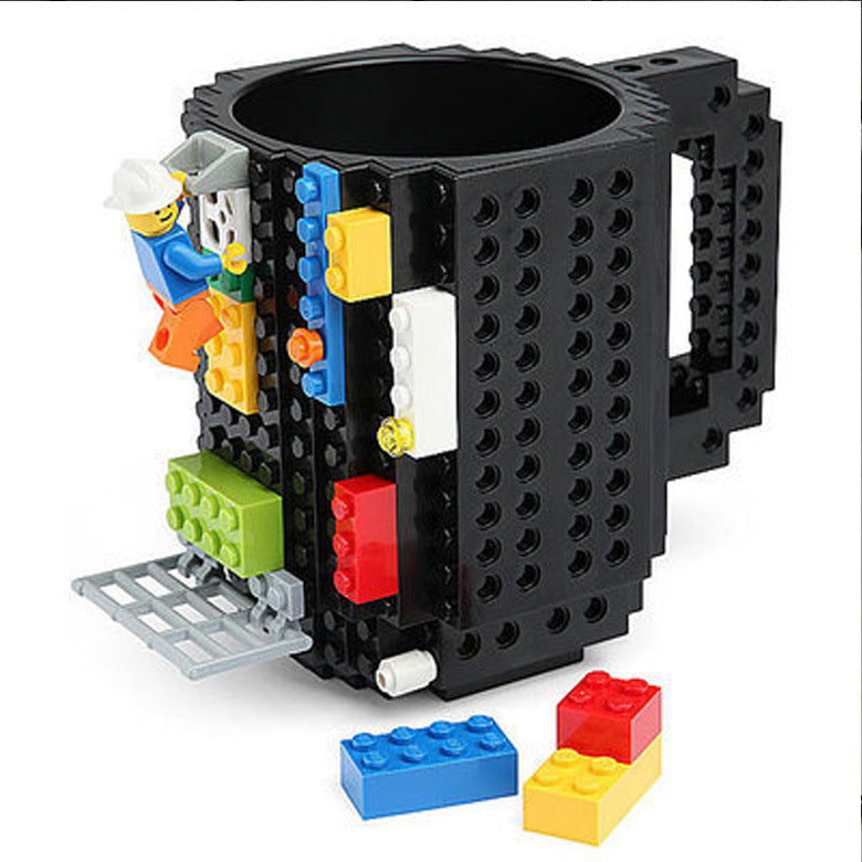 Build-On Brick Mug - Creative LEGO-Style Coffee Cup with Building Blocks