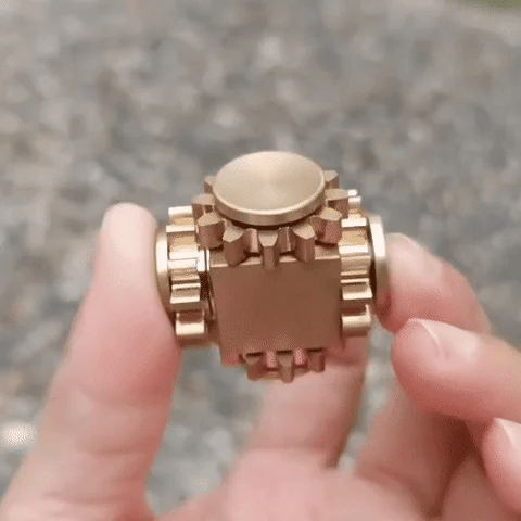 Gear Cube Spinner | 3D Mechanical Puzzle Fidget Toy for All Ages
