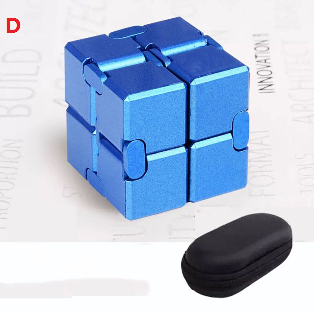 Infinite Magic Cube - Aluminum Alloy Fidget Cube Stress Relief Toy