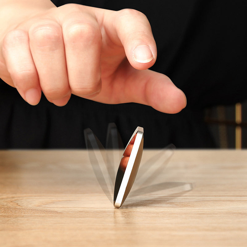 Flipo Flip Kinetic Toy - Rotating Metal Alloy Desktop Fidget
