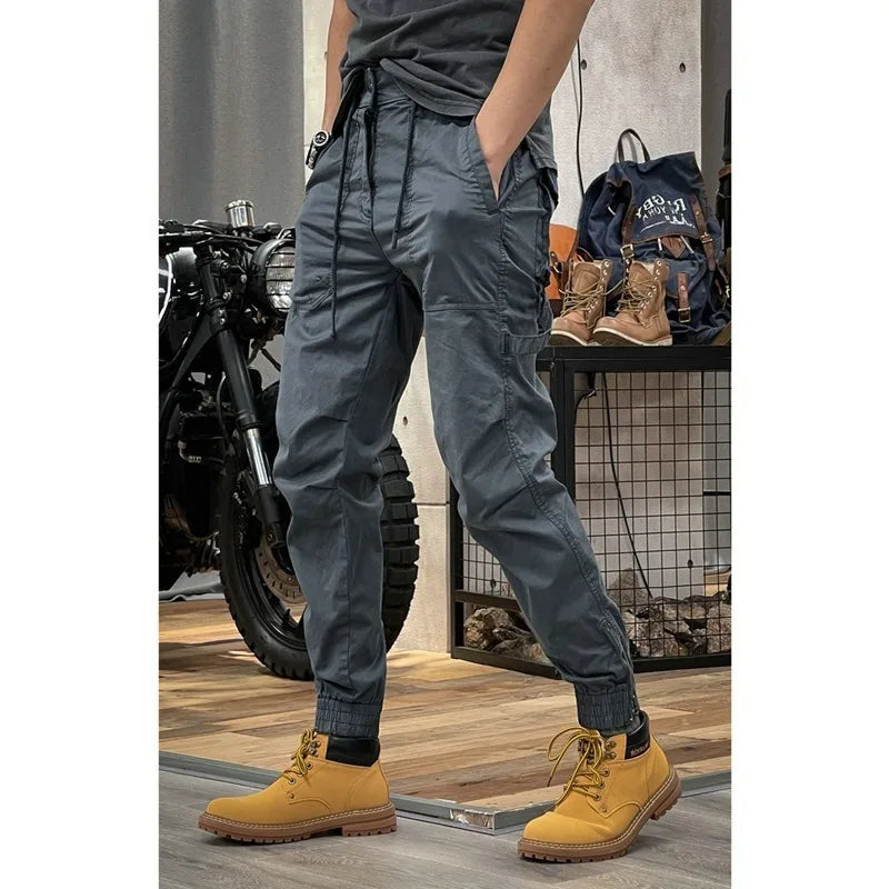 Y2K Tactical Military Harem Cargo Trousers – Streetwear Camo & Solid Pants