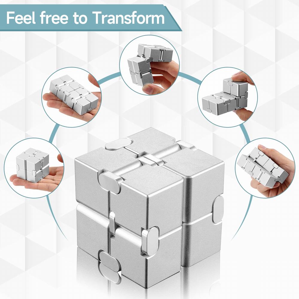 Infinite Magic Cube - Aluminum Alloy Fidget Cube Stress Relief Toy
