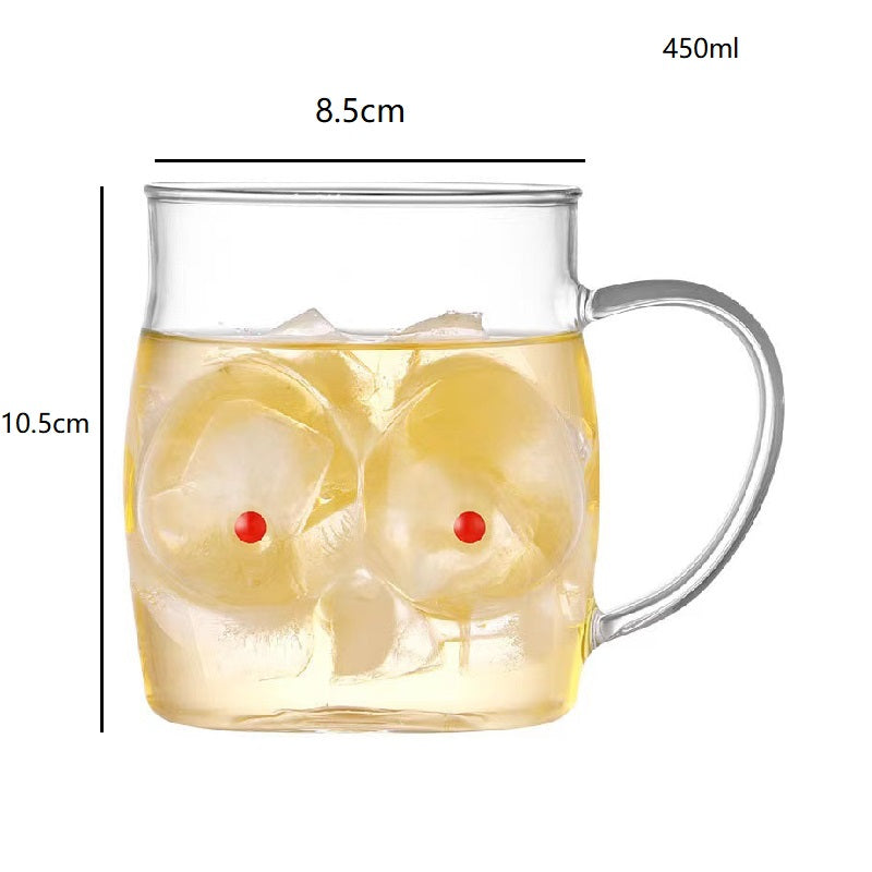 Novelty Figure Shape Glass Mug - Unique Borosilicate Coffee & Tea Cup