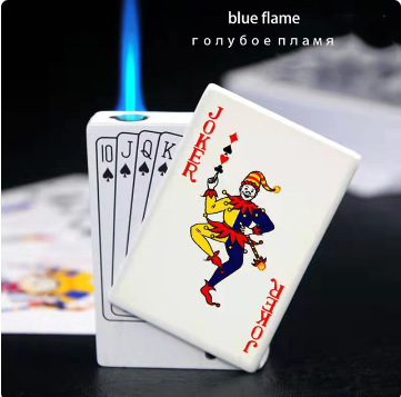 Playing Cards Ace of Spades Lighter - AVU Sideslip Poker Metal Butane Gas Lighter - 12 Unique Designs