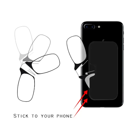 Folding Legless Ultralight Keychain Reading Glasses - Card-Thin Portable Readers for Men & Women (5 Strengths)