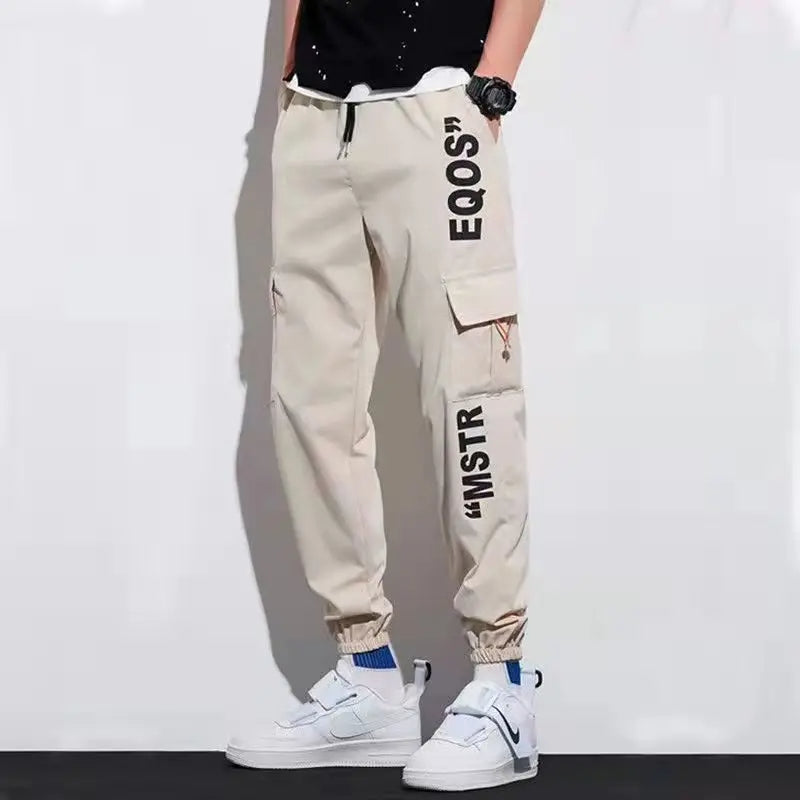 Ribbon Harem Jogger Pants – Classic Streetwear Casual Trousers for Men