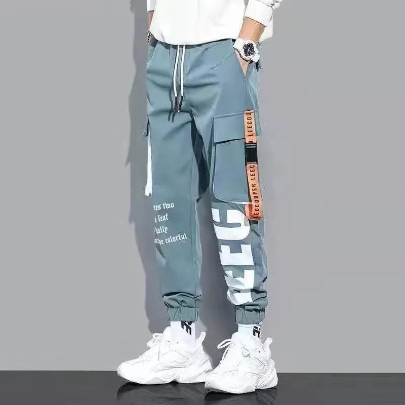 Ribbon Harem Jogger Pants – Classic Streetwear Casual Trousers for Men