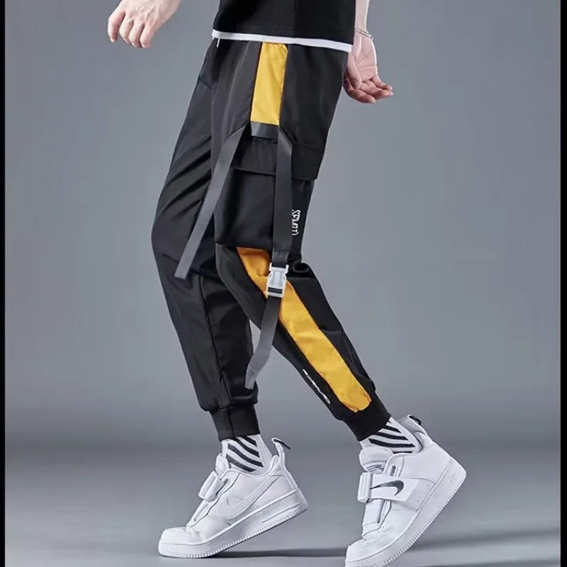 Ribbon Harem Jogger Pants – Classic Streetwear Casual Trousers for Men