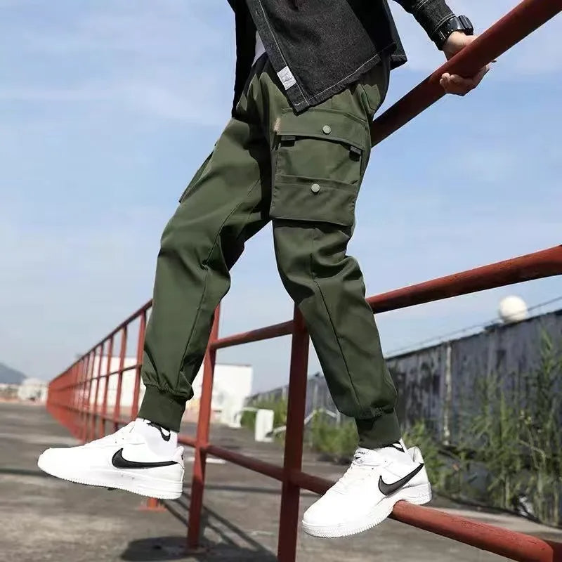 Ribbon Harem Jogger Pants – Classic Streetwear Casual Trousers for Men