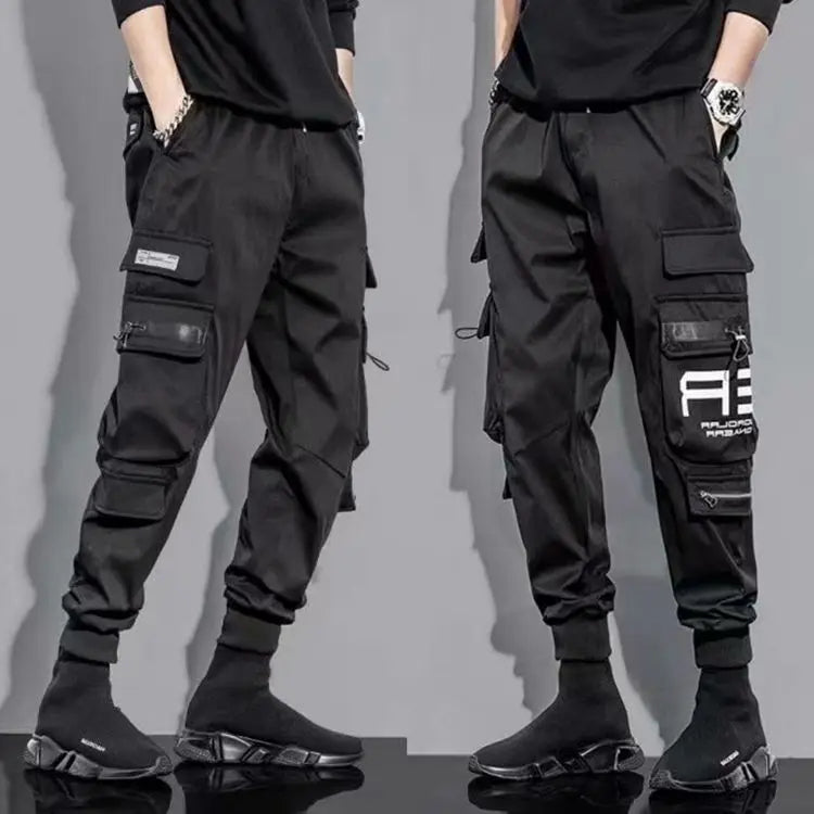 Ribbon Harem Jogger Pants – Classic Streetwear Casual Trousers for Men