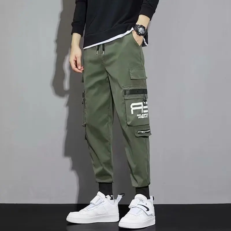 Ribbon Harem Jogger Pants – Classic Streetwear Casual Trousers for Men