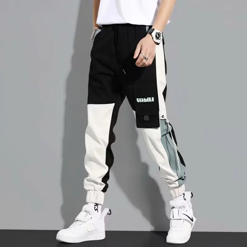 Ribbon Harem Jogger Pants – Classic Streetwear Casual Trousers for Men