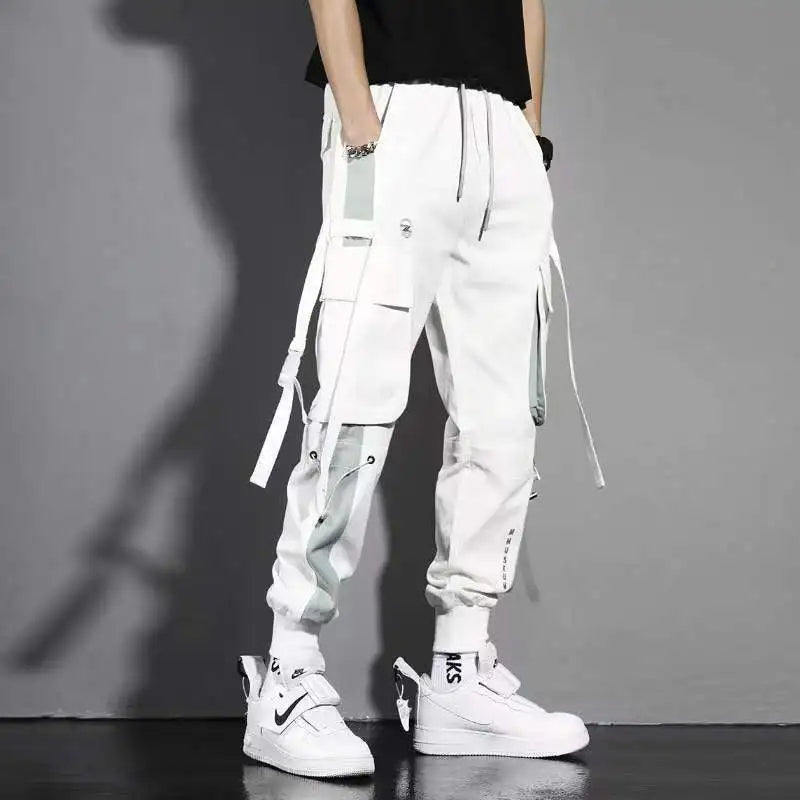 Ribbon Harem Jogger Pants – Classic Streetwear Casual Trousers for Men