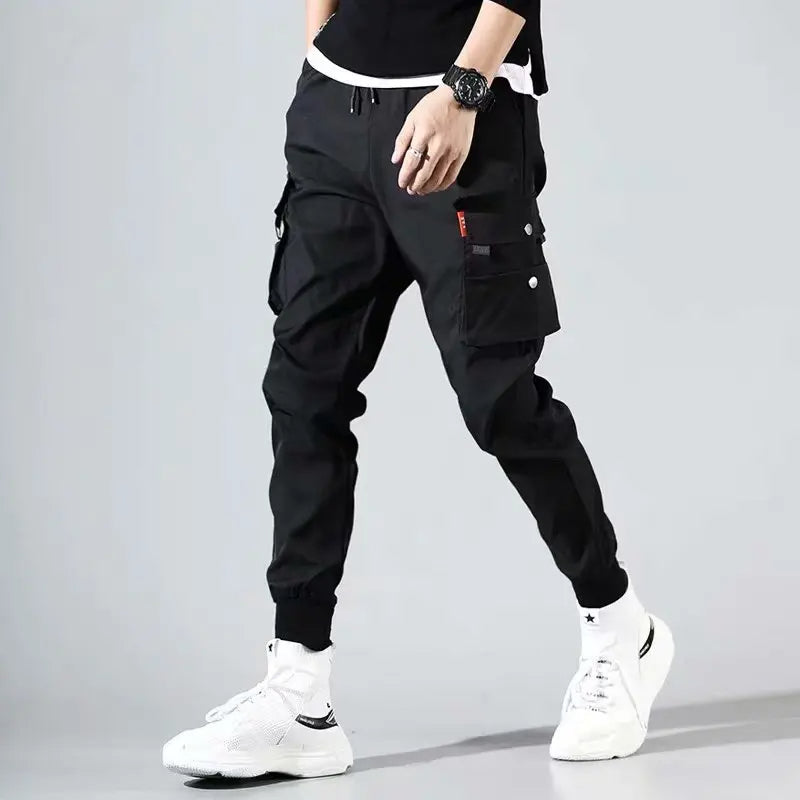 Ribbon Harem Jogger Pants – Classic Streetwear Casual Trousers for Men