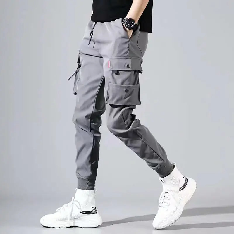 Ribbon Harem Jogger Pants – Classic Streetwear Casual Trousers for Men