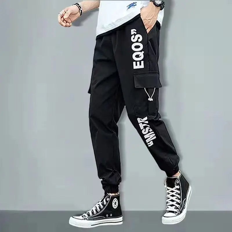 Ribbon Harem Jogger Pants – Classic Streetwear Casual Trousers for Men