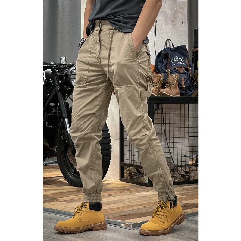 Y2K Tactical Military Harem Cargo Trousers – Streetwear Camo & Solid Pants