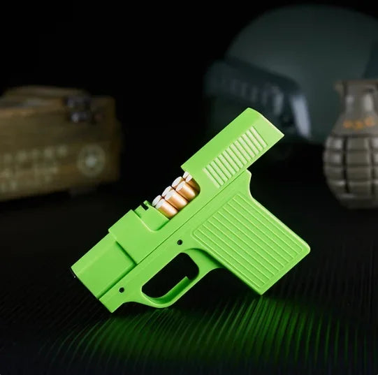 Gas Windproof Lighter Gun with Cigarette Case – 10-Cigarette Capacity Holder