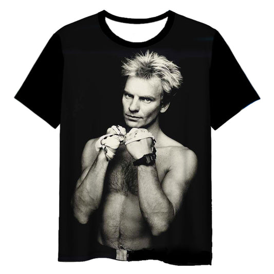 The Police Rock Band 3D Printed T-Shirt – Short Sleeve Hip Hop Harajuku Tee