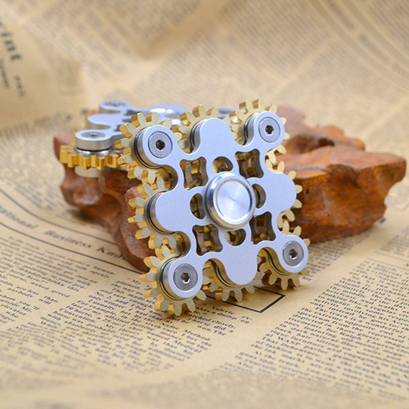 Metal Gear Fidget Spinner – EDC Hand Spinner with R188 Bearing | 3, 4 & 9 Gear Styles