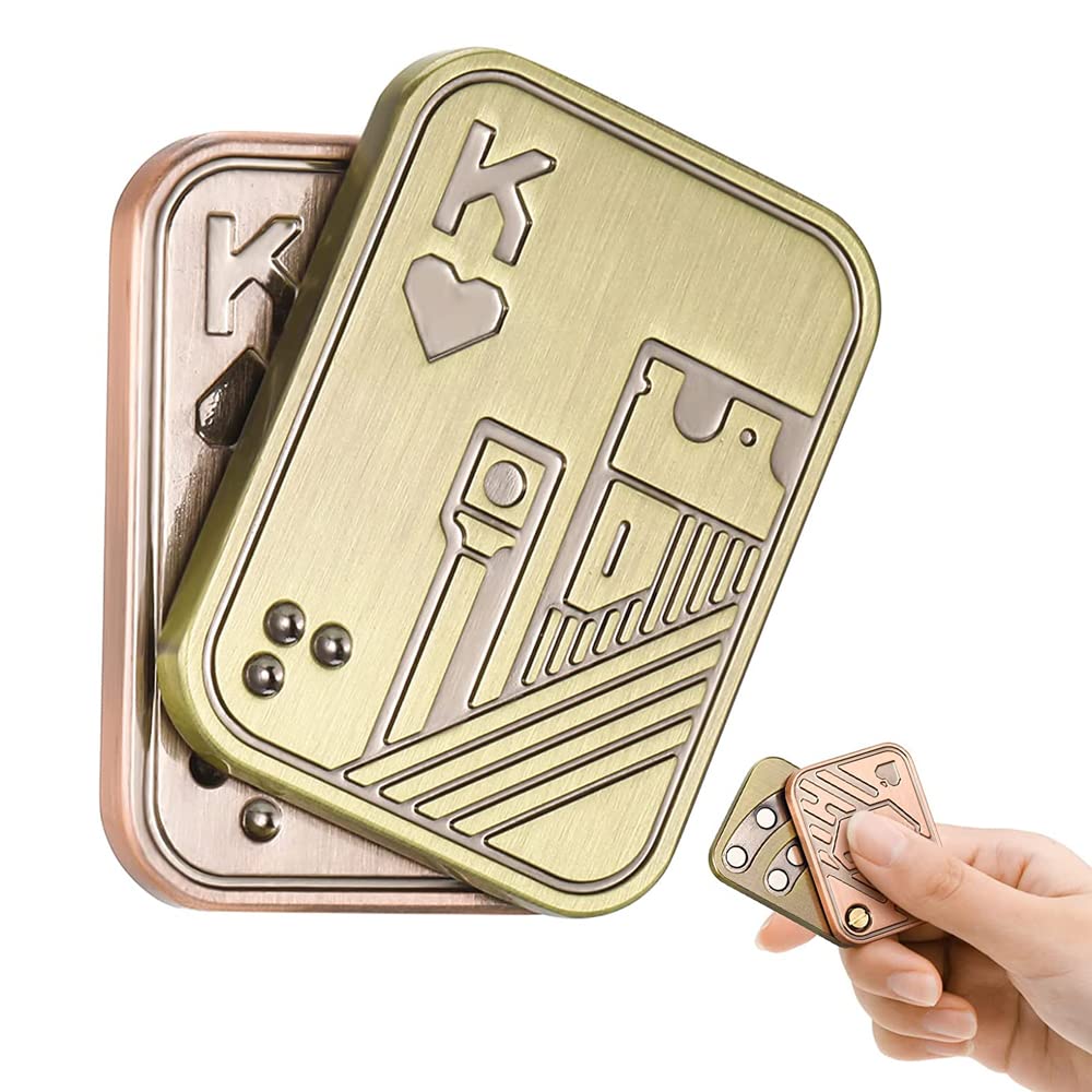 Fidget Slider - Magnetic Push Triangle Metal Stress Relief Toy for ADHD & Anxiety