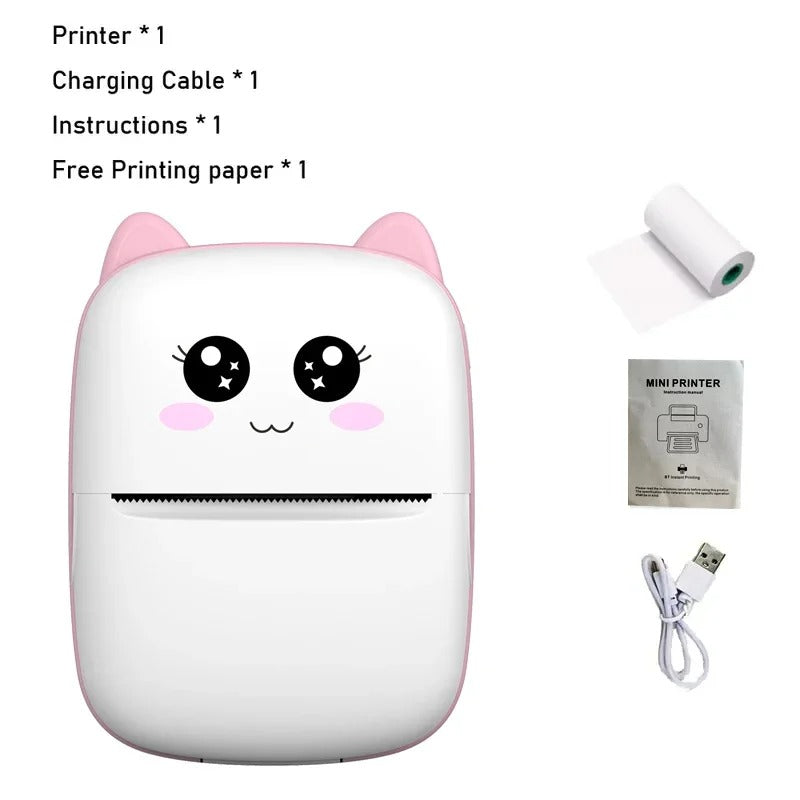 Mini Portable Wireless Bluetooth Thermal Printer – iOS & Android Compatible with Paper Rolls