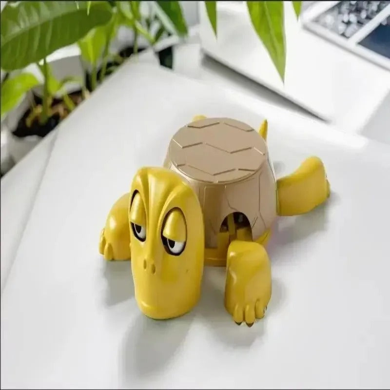 Interactive Squishy Turtle Coaster – Funny Pop-Up Mug Pad, Cute Home & Office Decor, Perfect Gag Gift