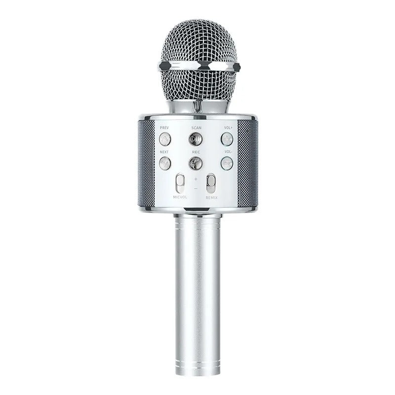 ZK20 Kids Karaoke Microphone – 5-in-1 Wireless Mic with LED Lights for Singing & Fun