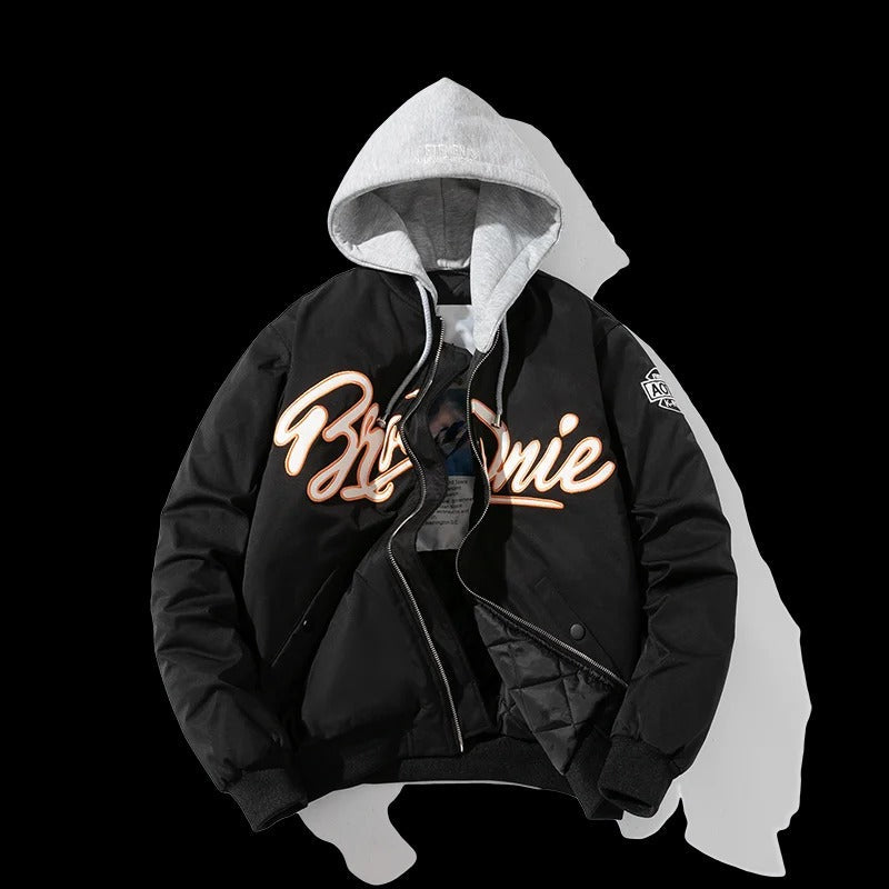 Embroidered Baseball Bomber Jacket - Korean Trendy Pilot Outerwear