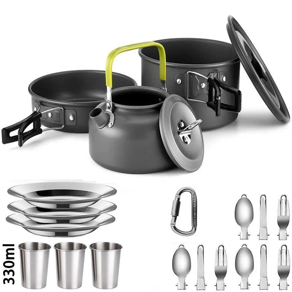 Portable Camping Cooking Set – Lightweight Outdoor Cookware Kit for Hiking & Travel