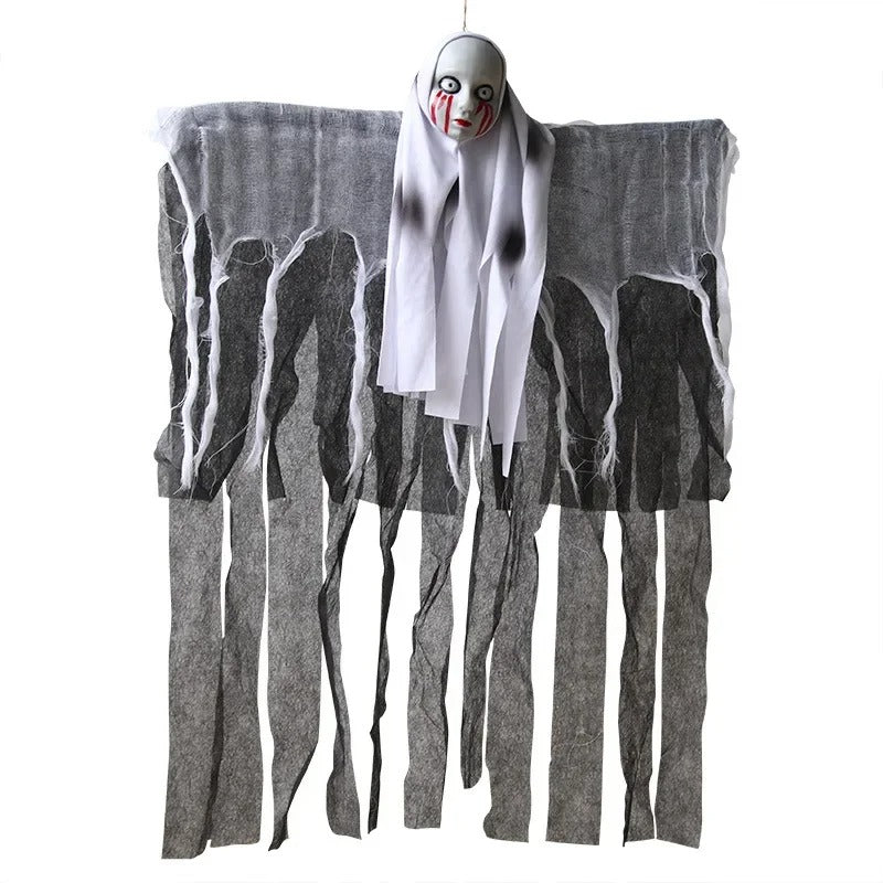 Prisoner Ghost in Cage – Scary Skull Prop Electric Skeleton Halloween Decoration