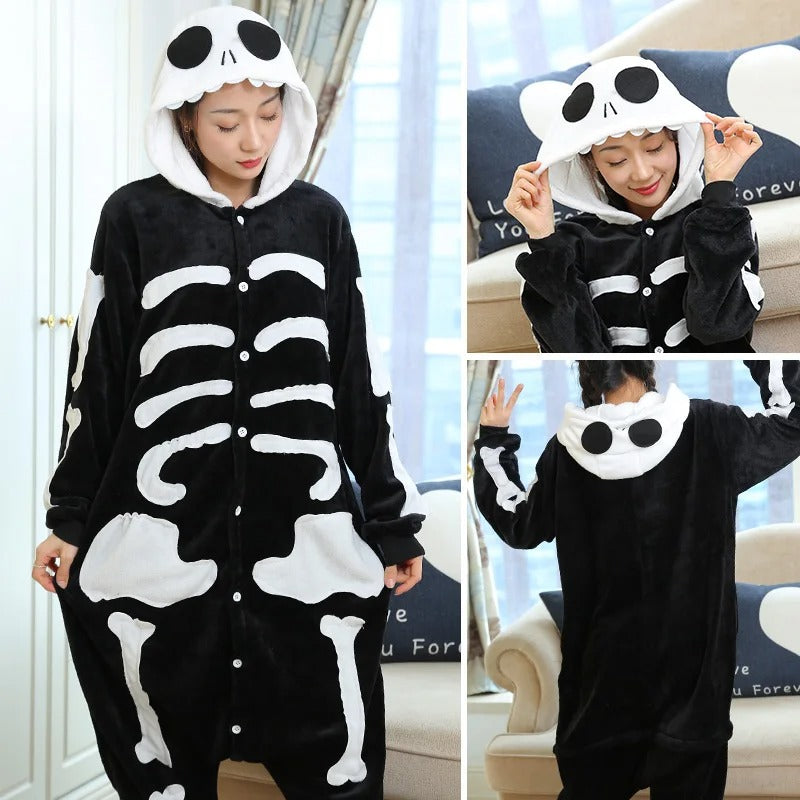 Rainbow Unicorn Kigurumi Onesie – Adorable Hooded Animal Pyjama Costume for Adults & Kids