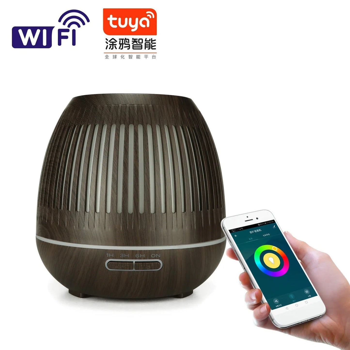 WiFi Smart 550ML Electric Aroma Diffuser & Essential Oil Air Humidifier