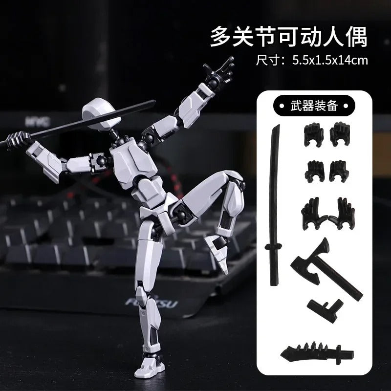 13-Joint Poseable Robot Figure – 14cm DIY Model Kit