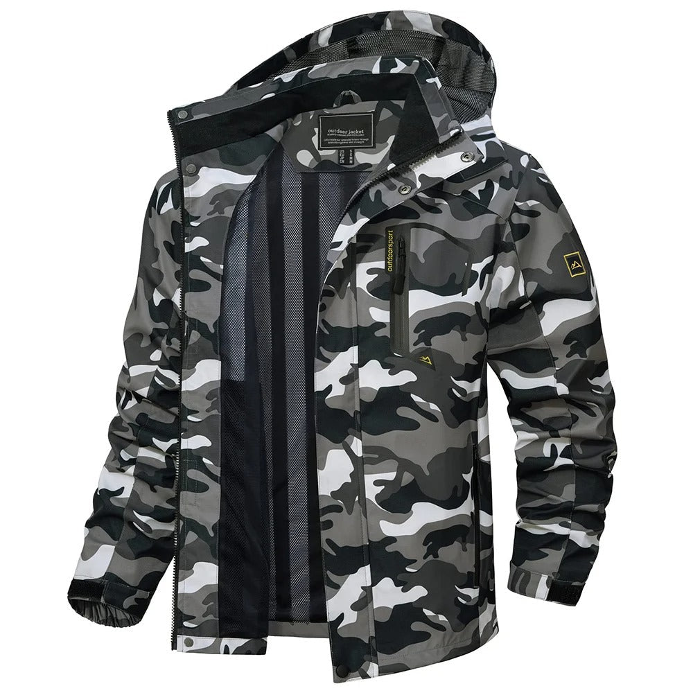Men’s Waterproof Rain Jacket – Mesh Lined Lightweight Windproof Outdoor Coat