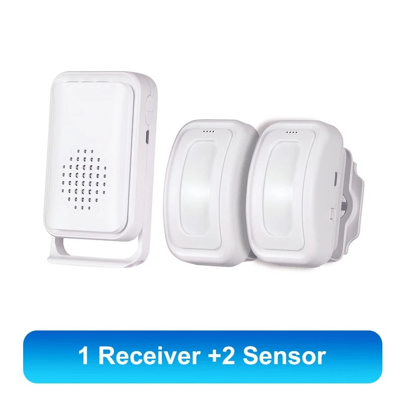 Wireless PIR Motion Sensor Doorbell – 36 Chimes, Welcome Alert & Split Induction Design