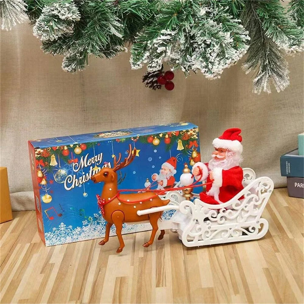 Swinging Belly and Feet Musical Climbing Santa Dancing