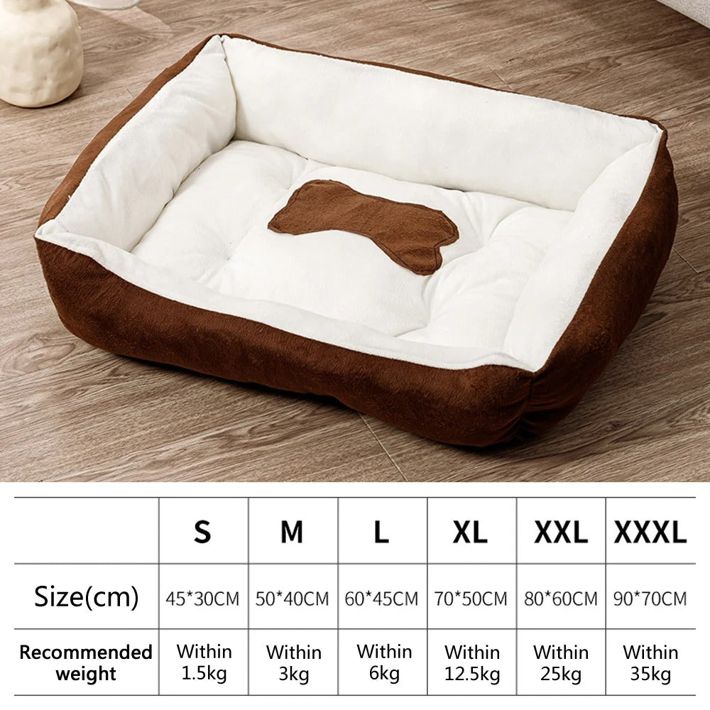 Warm Dog Bed – Cosy Plush Pet Sleeping Bed for Dogs & Cats