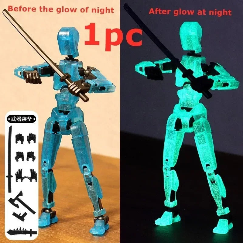 13-Joint Poseable Robot Figure – 14cm DIY Model Kit