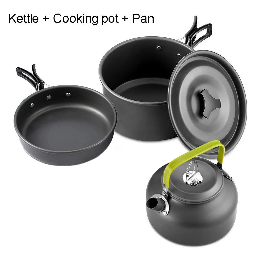 Portable Camping Cooking Set – Lightweight Outdoor Cookware Kit for Hiking & Travel