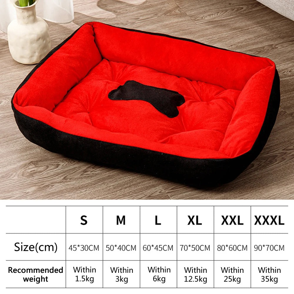 Warm Dog Bed – Cosy Plush Pet Sleeping Bed for Dogs & Cats