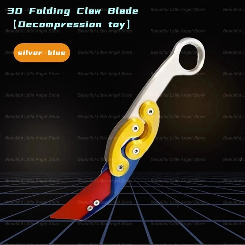 3D Printed Gravity Claw Knife Toy – Stress Relief Fidget Toy