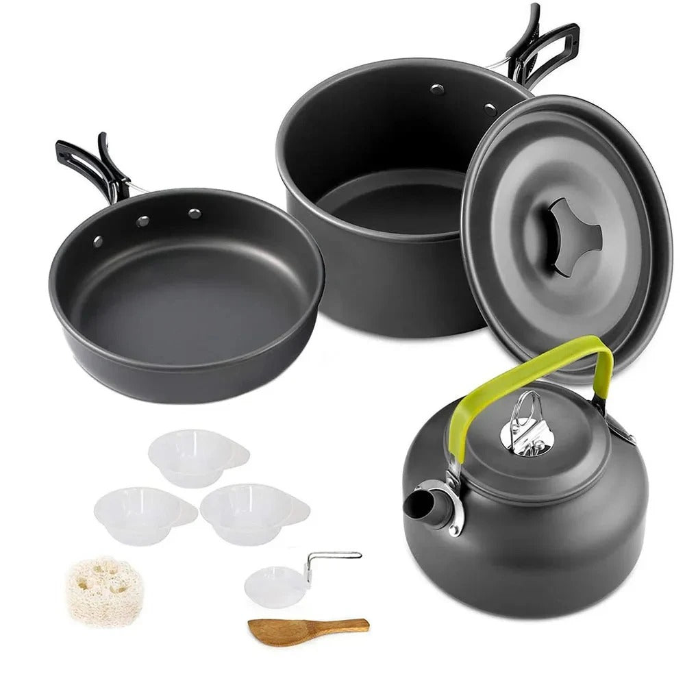 Portable Camping Cooking Set – Lightweight Outdoor Cookware Kit for Hiking & Travel