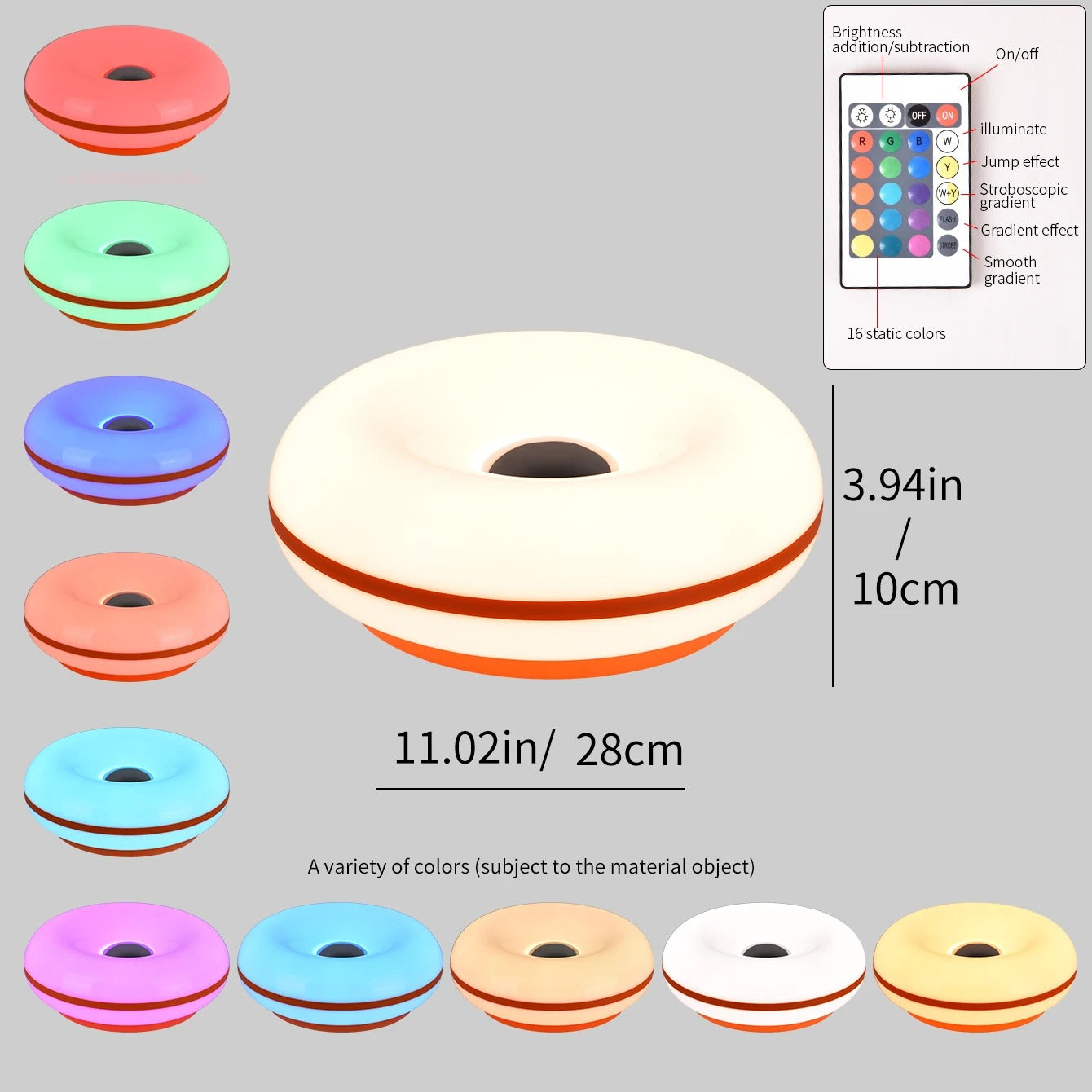 Bauhaus donut table lamp