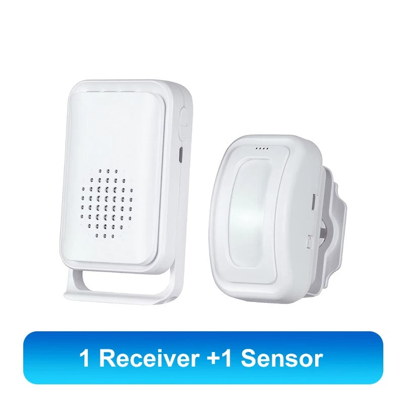 Wireless PIR Motion Sensor Doorbell – 36 Chimes, Welcome Alert & Split Induction Design