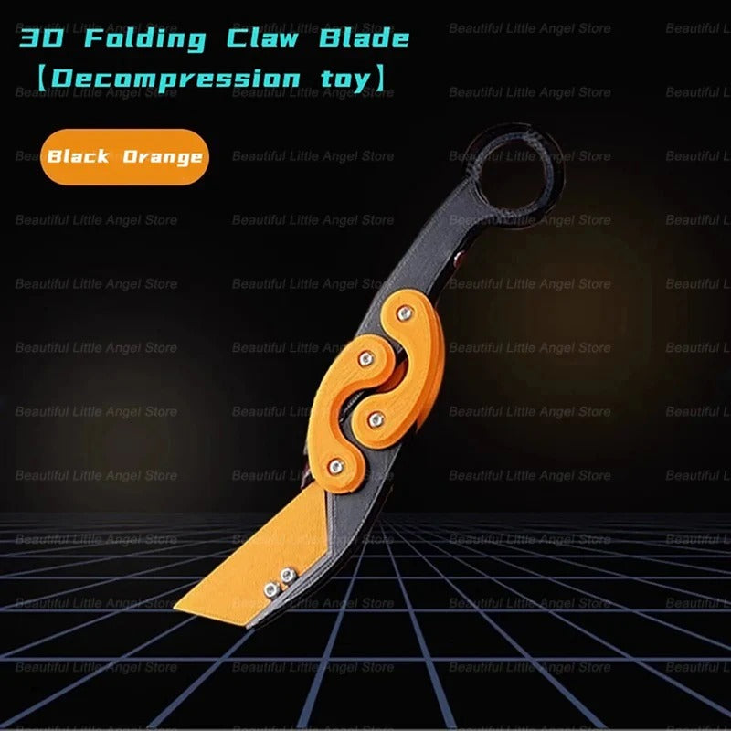 3D Printed Gravity Claw Knife Toy – Stress Relief Fidget Toy