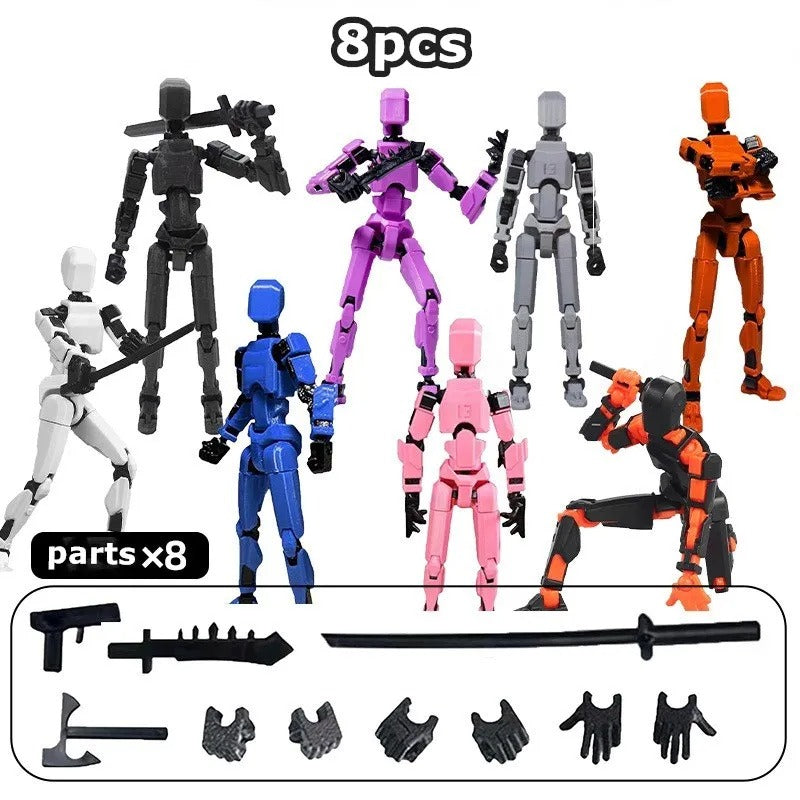 13-Joint Poseable Robot Figure – 14cm DIY Model Kit