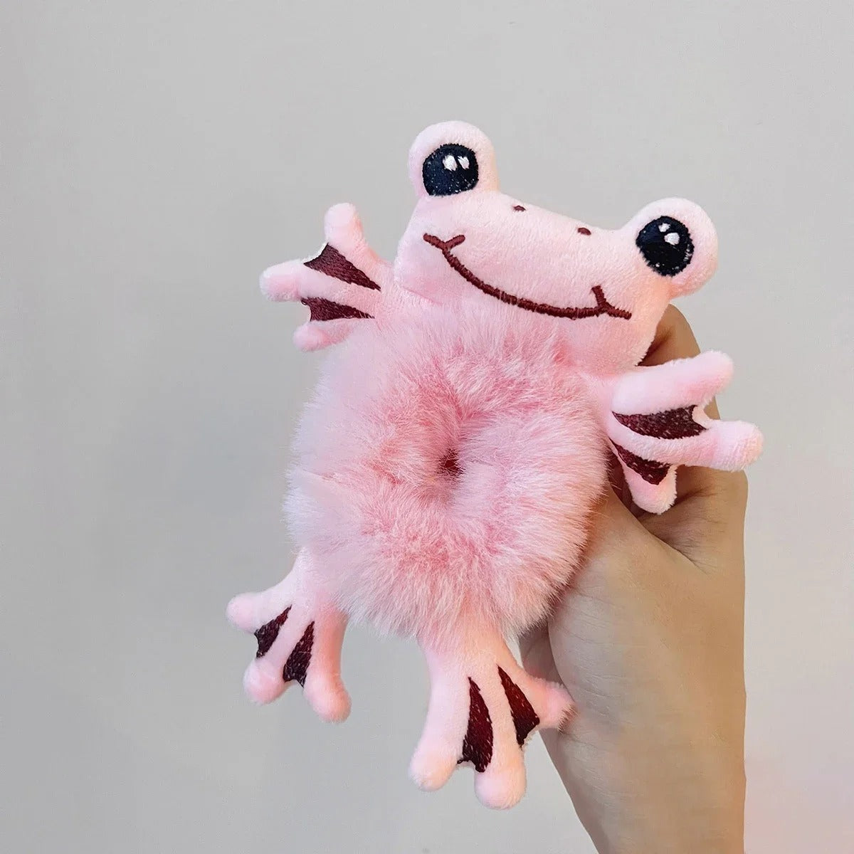 Frog Plush Hair Circle | Cute Scrunchie Wristband Toy for Girls