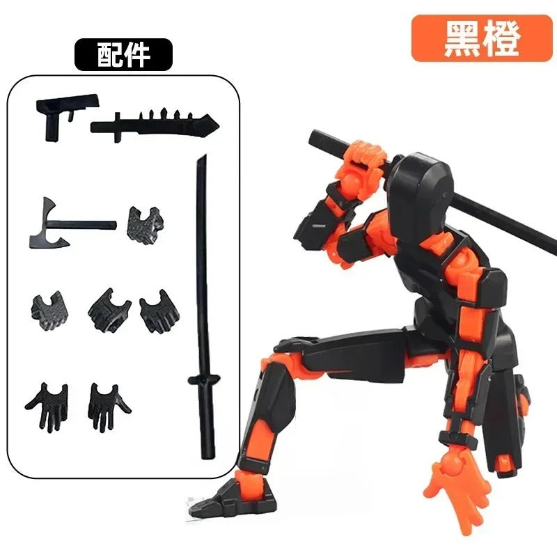 13-Joint Poseable Robot Figure – 14cm DIY Model Kit